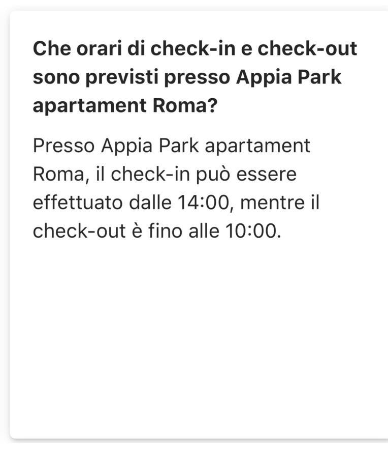 Appia Park 10 Min Dal Colosseo Appartamento Roma